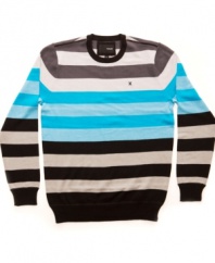 Stripe your style. This look from Hurley is a bold look for the season.