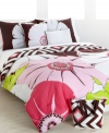 Outfit your bedroom with the vibrantly retro Lexi St. Tropez comforter set. Reverses to a unique diamond print in chic pink and brown and includes a matching tote to show off your fashion sense, wherever you go! (Clearance)