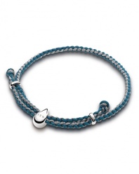 With it's contemporary sterling silver drop supporting the fight for clean drinking water, this simple woven bracelet from Links of London is a chic way to spread awareness.