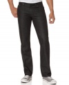 Go dark. Dial down your everyday blues and get hip to this dark-wash, straight-leg style from Calvin Klein Jeans.