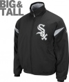 Chicago White Sox Big & Tall Authentic Collection Black Therma Baseâ„¢ Triple Peak Premier Jacket