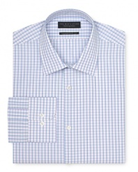 A handsome check shirt in a slim fit prepares you well for the workday ahead.