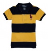 Polo Ralph Lauren Baby Boy's Striped Big Pony Polo (18 Month, Gold Bugle)