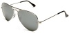 Ray-Ban RB3025 Aviator Large Metal  Non-Polarized Sunglasses,Silver Frame/Silver Mirror Lens,58 mm