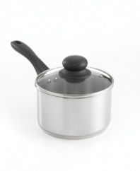 The stainless steel body with encapsulated base provides quick and even heating for whipping up delectable sauces, soups, gravies and more. The dishwasher-safe design makes this professional piece a chef's favorite. Limited lifetime warranty.