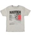 Nautica Wharf Street T-Shirt (Sizes 8 - 20) - gray, 14 - 16