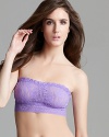 Let a splash of color and lace peek out of plunging neckline with Hanky Panky's signature lace bralette.