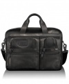 Tumi Luggage Alpha Expandable Organizer Laptop Leather Brief, Black, One Size
