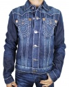 New True Religion Jimmy Super T Men's Denim Jeans Jacket / SPD Ranson