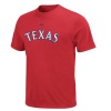 MLB Texas Rangers Wordmark Basic T-Shirt Red