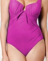 Miraclesuit Solid Sandra D Swimsuit - Fuschia - Misses Size 10