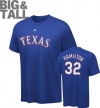 Texas Rangers Josh Hamilton Big & Tall Name & Number Tee - Royal