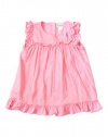 Polo Ralph Lauren Layette Ruffle Sleeve Striped Dress Baby Girl 3 Months Pink