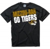 Missouri Tigers Black 'Mizzou Zou Crew' Slogan T-Shirt