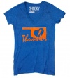 Textual Tees Oklahoma Loves Thunder OKC City Womens Graphic T-Shirt Funny Unisex