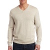 Nautica Sweater, V Neck Pullover Sweater, Oatmeal Heather, Size X-large