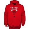 NBA adidas Chicago Bulls Primary Logo Pullover Hoodie Sweatshirt - Red