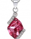 Elegant Swarovski Elements Crystal Pendant Necklace (Rose Pink) 2016701