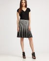 An intriguing design with the signature M Missoni fit, this chain-stitch knit skirt will surely stop traffic this season.Elasticized waistbandFlared silhouettePull-on styleAbout 22 long59% viscose/26% polyester/15% virgin woolDry cleanMade in Italy of imported fabric Model shown is 5'11 (180cm) wearing US size 4. Additional Information Women's Premier Designer & Contemporary Size Guide 