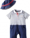 Little Me Baby-boys Newborn Sailing Romper And Hat