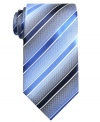 Sleek stripes keep this tie from John Ashford looking smart and sophisticated with any suit.