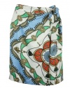 Tommy Hilfiger Womens Printed Silky Wrap Tie Skirt