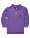 Ralph Lauren Baby Boy's Multicolor Big Pony Polo (12 Month, Juneberry Purple)