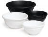 Le Creuset Set of 4 Prep Bowls, Black Onyx/White