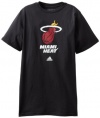 Miami Heat Adidas NBA Black Full Primary Logo T-Shirt