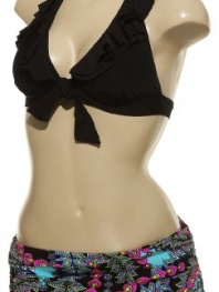 KENNETH COLE REACTION Banded Ruffle Halter & Swimskirt Set [RS2SL87/RS2Q392]