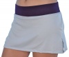 Nike Women's Tennis Knit Skort with Built in Compression Shorts-Gray/Purple