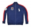 Polo by Ralph Lauren Men Track & Field USA Flag Big Pony Fleece Jacket
