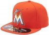 MLB Miami Marlins Authentic On Field Away Cap, Orange