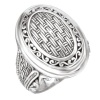 925 Silver Basket Weave Design Ring- Sizes 6-8