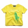 Polo By Ralph Lauren Infant Boy's Cotton Polo Short Sleeve T-Shirt (18 Months, Yellow)