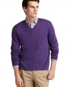Michael Kors Mens V-Neck Sweater Large L Purple Euro 52