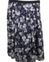 Jones New York Women's Petite Full Skirt with Stitch Pleats