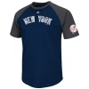 New York Yankees Majestic Big Leaguer Raglan Premium T-Shirt - Navy