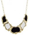 Discount Fashion Jewelry | TWO TONE COLOR ENAMEL STATEMENT NECKLACE