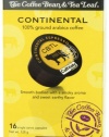 CBTL Continental Espresso Capsules By The Coffee Bean & Tea Leaf, 16-Count Box