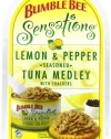 Bumble Bee Sensations lemon pepper Tuna Medley Kit,  3.6 Ounce Packages (Pack of 12)
