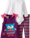 Bonnie Baby Baby-Girls Infant Owl Fleece Legging Set