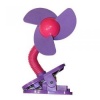 Tee-Zed T01 Clip-On Fan Great for the Beach, Pool, Camping, Work, Lounging or Just Chillin'! -Pink Purple