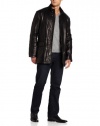 Cole Haan Men's Smooth Leather Carcoat