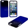 myLife (TM) Blue + Black Two Tone Series (2 Piece Snap On) Hardshell Plates Case for the iPhone 5/5S (5G) 5th Generation Touch Phone (Clip Fitted Front and Back Solid Cover Case + Rubberized Tough Armor Skin + Lifetime Warranty + Sealed Inside myLife Auth