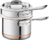 All-Clad 62025SS Copper Core 5-Ply Bonded Dishwasher Safe Porcelain Double Boiler Insert / Cookware, Silver