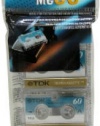 TDK D-MC60U3 Audio Microcassettes With Case - 60 MIN, 3 PK