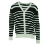 Sean John Men's Striped Cardigan Sweater