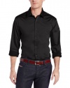 Perry Ellis Men's Big-Tall Long Sleeve Twill Noniron Medium Spread Collar Shirt