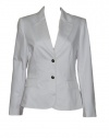 Tahari by ASL Two Button Blazer Jacket White